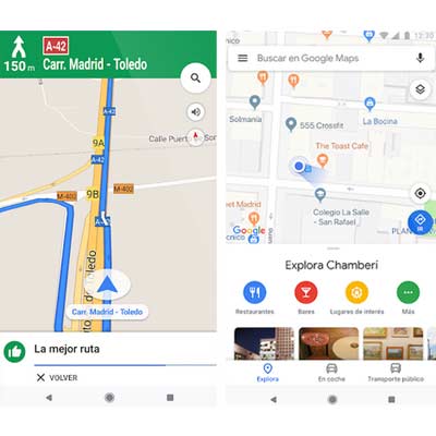 Aplicación Google Maps