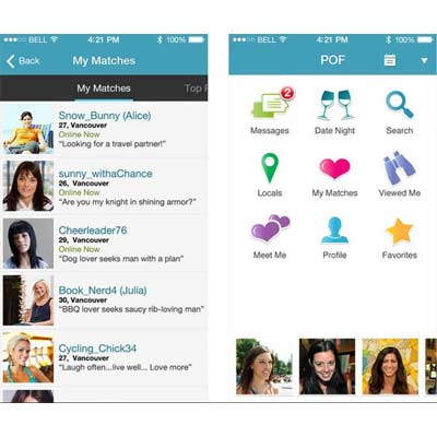Aplicación Plenty of Fish (POF)