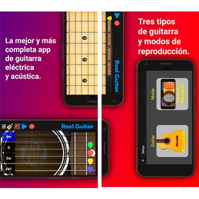 Aplicación Real Guitar