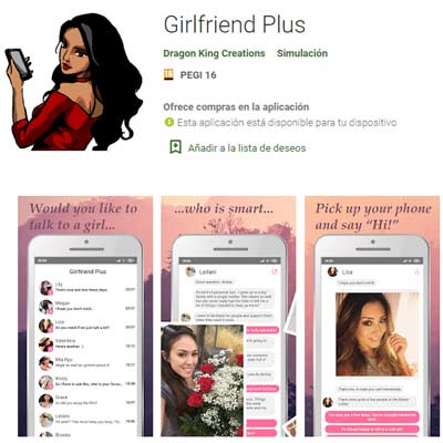 Aplicación Girlfriend Plus
