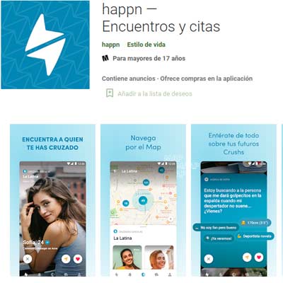 Aplicación Happn