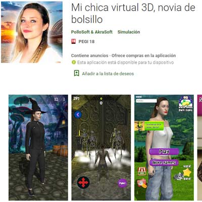 Aplicación Pocket Girlfriend