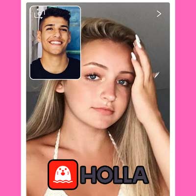 Holla App para Chat de Vídeo Aleatorio