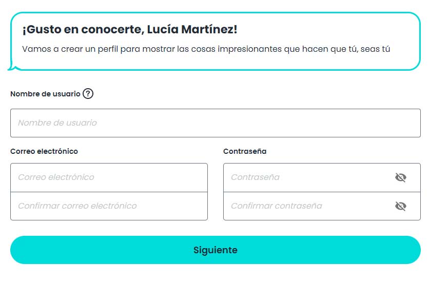 Llena tu correo electónico