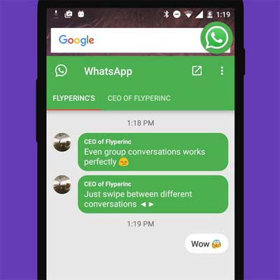 App Flychat para tener varias conversaciones al mismo tiempo